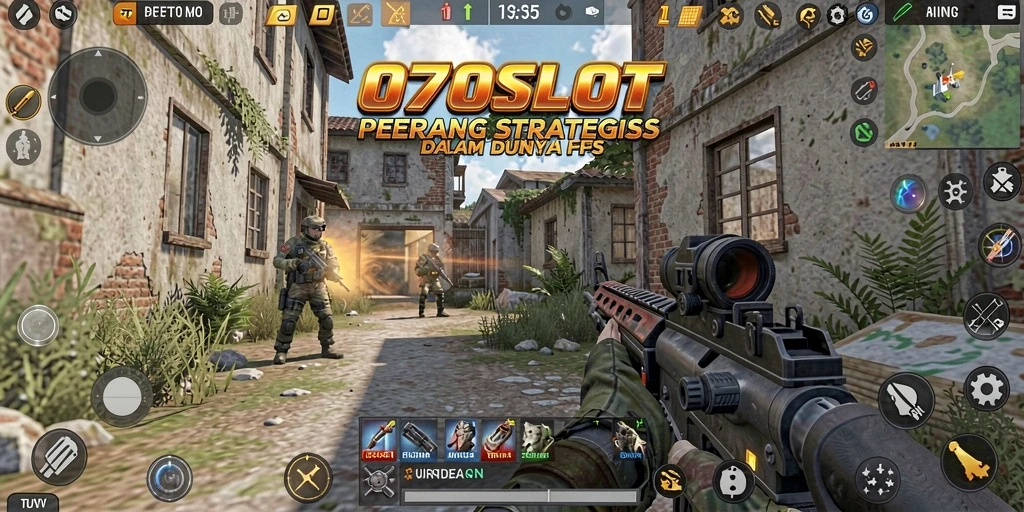 Screenshot gameplay intens dari 070SLOT yang menunjukkan aksi tembak-menembak.