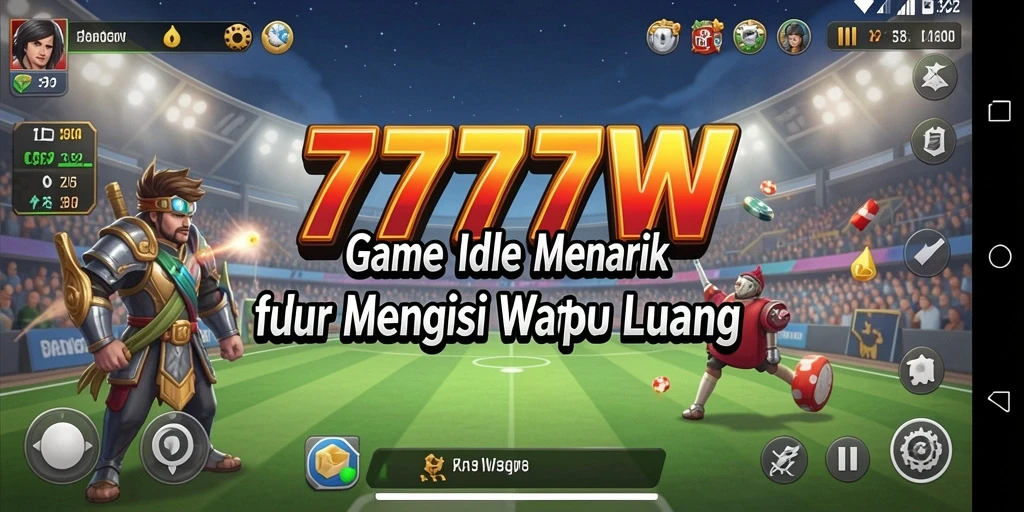 Tampilan gameplay menarik dari 7777W dengan karakter yang berkembang.