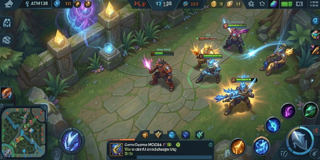 Gameplay menarik dari ATM138 dalam aksi MOBA.