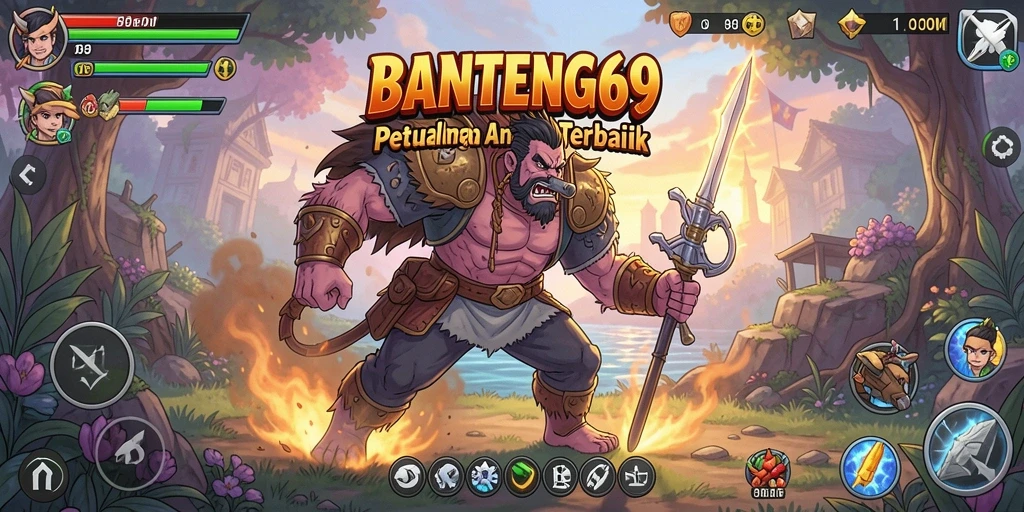 Tangkapan layar BANTENG69 yang menampilkan aksi seru karakter Anime.
