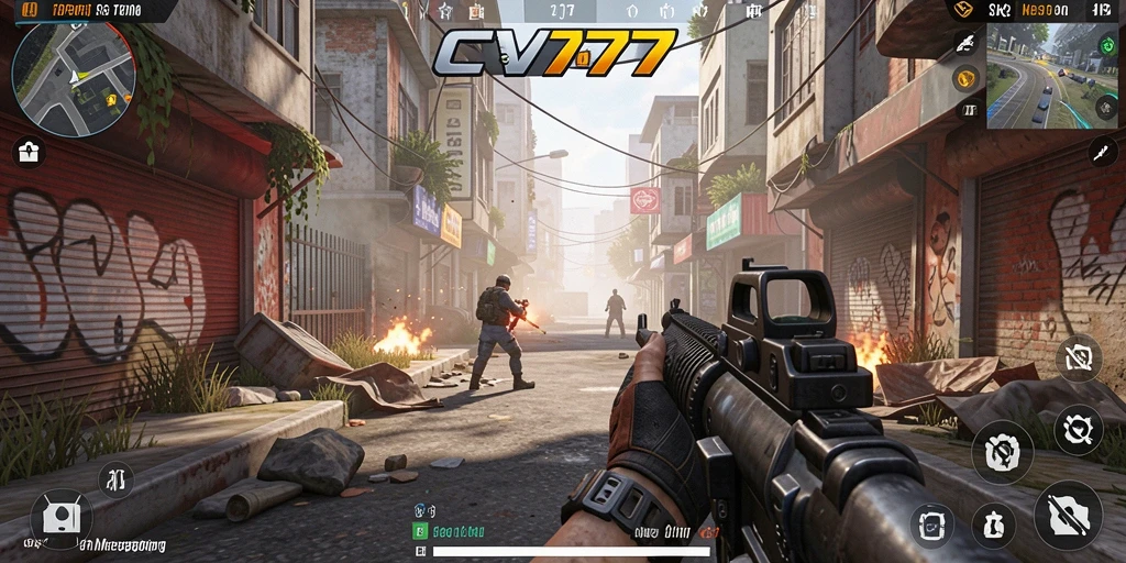 Gameplay CV777 yang mendebarkan dalam pertempuran TPS.