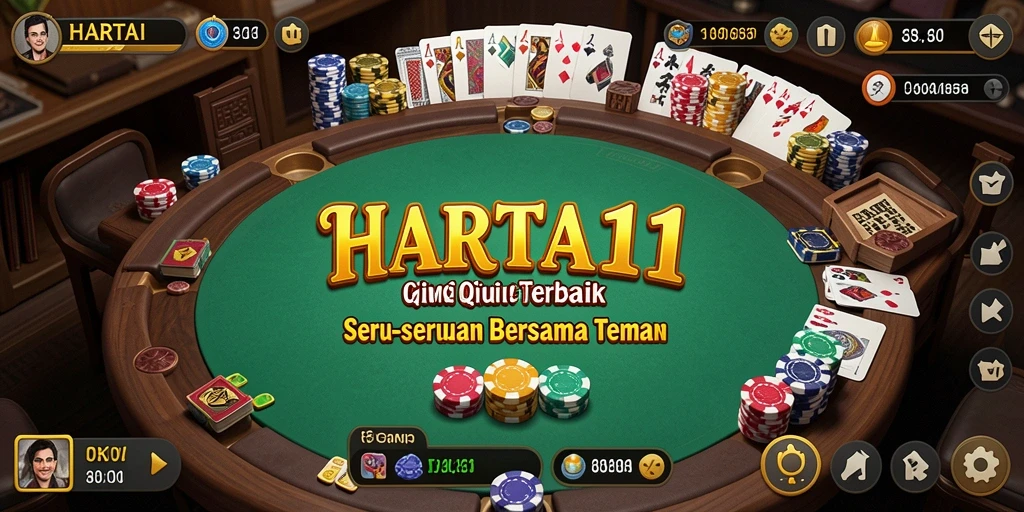 Tampilan gameplay QiuQiu yang seru dan menantang di HARTA11.