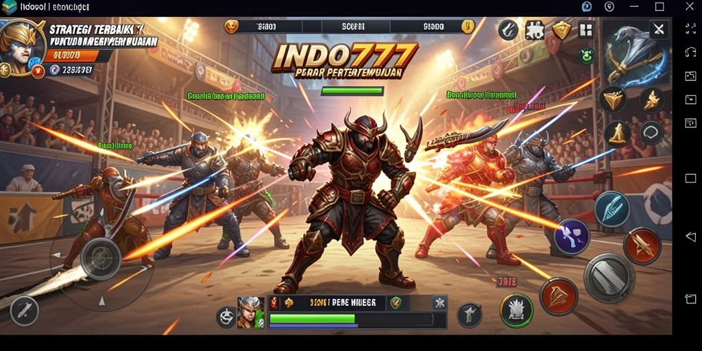 Tampilan gameplay INDO777 yang mendebarkan dengan pertempuran strategi.