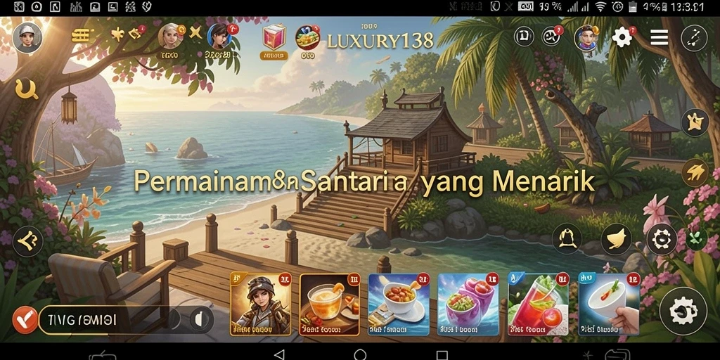 Tampilan menarik dari gameplay LUXURY138 yang penuh warna.