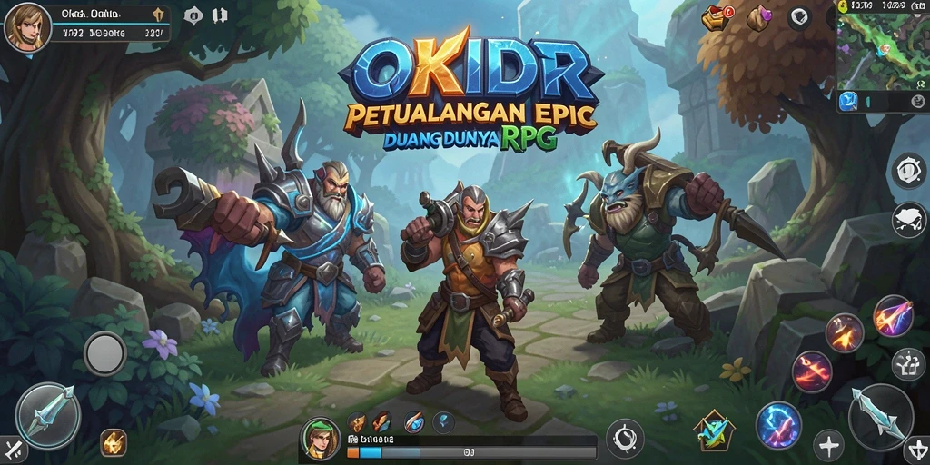 Tampilan gameplay <strong>OKIDR</strong> yang mendebarkan dalam dunia RPG.