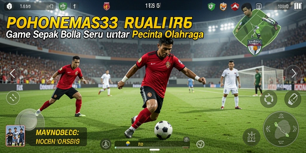 Gameplay seru dengan aksi sepak bola yang memikat.