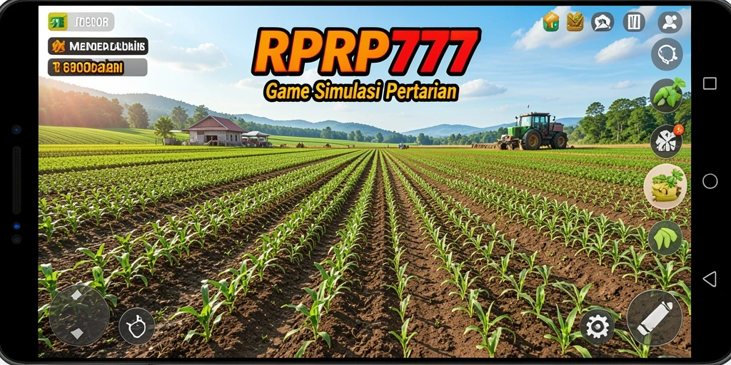 Screenshot RPRP777 menampilkan gameplay pertanian yang seru dan interaktif.