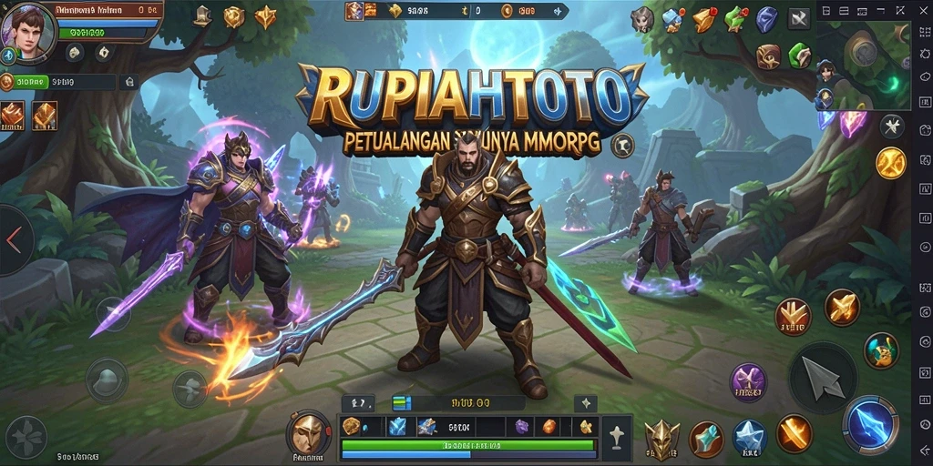 Tampilan gameplay seru di RUPIAHTOTO dengan aksi pertempuran yang dinamis.